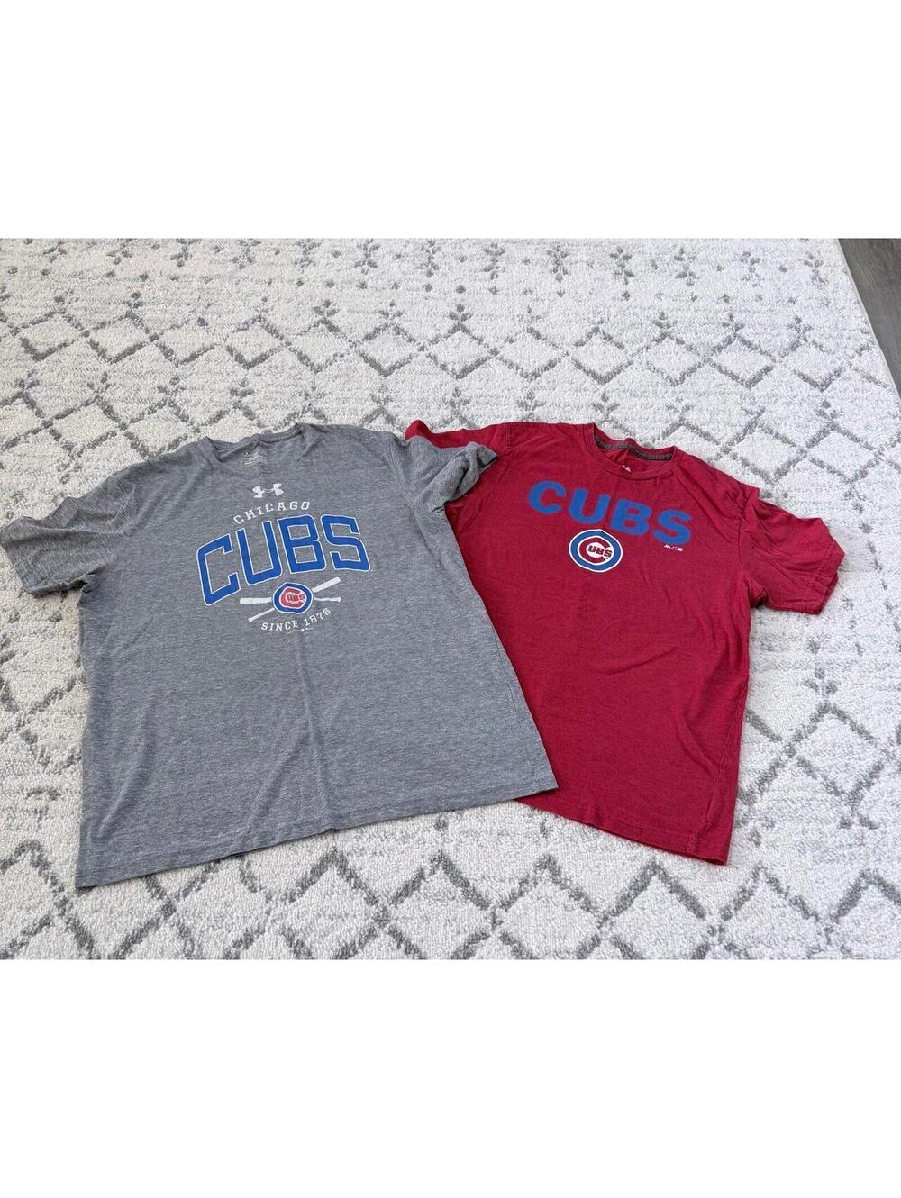 Chicago Cubs T-shirt lot featuring 2 officially licensed MLB team shirts